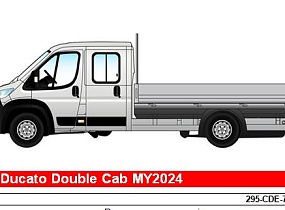 Fiat Ducato Double Cab MY2024 Код версії (295-CDE-7) Diesel 2.2/140к.с. 4x2 FWD (механічна 6-ступенева)