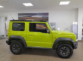 Suzuki Jimny комплектація GLХ, бензиновий 1.5 л (102 к.с), EURO6, ALL GRIP PRO (4WD повний привід), 4АТ (автоматична трансмісія), колір DG5 жовтий+чорна криша