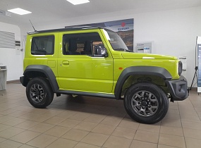 Suzuki Jimny комплектація GLХ, бензиновий 1.5 л (102 к.с), EURO6, ALL GRIP PRO (4WD повний привід), 4АТ (автоматична трансмісія), колір DG5 жовтий+чорна криша